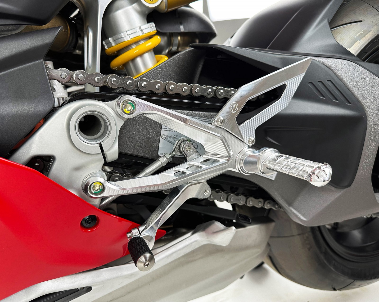 Motocorse Billet Aluminium Rearsets with Titanium Hardware for the Ducati Streetfighter V4 (2025+) Motocorse Billet Aluminium Rearsets with Titanium Hardware for the Ducati Streetfighter V4 (2025+)
